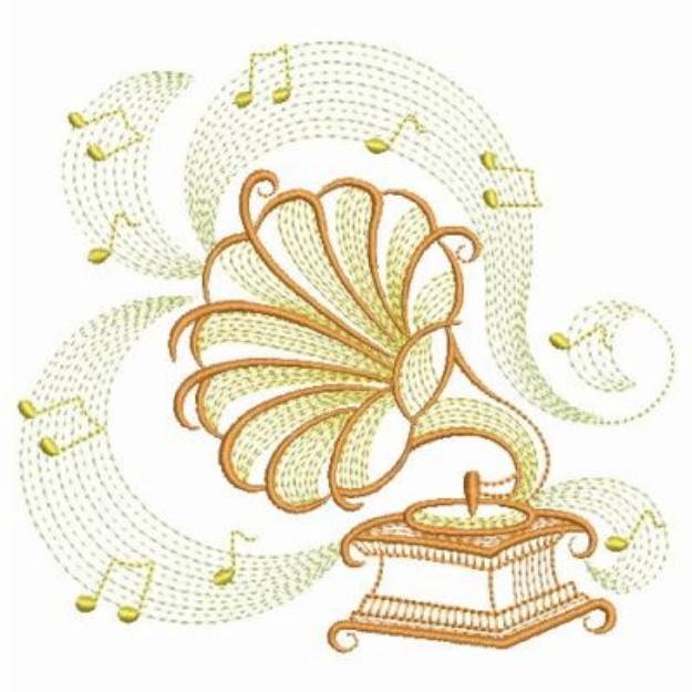 Picture of Music Notes 3 Machine Embroidery Design