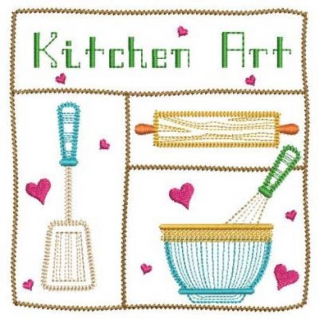 Picture of Kitchen Utensils Machine Embroidery Design