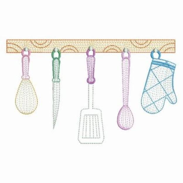 Picture of Kitchen Utensils Machine Embroidery Design