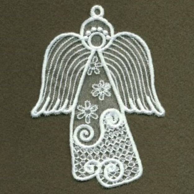 Organza Angel Ornament Machine Embroidery Design | Embroidery Library ...