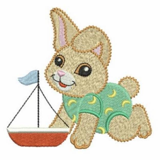 Picture of Cute Baby Rabbit Machine Embroidery Design