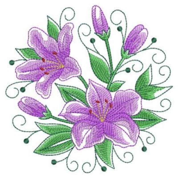 Watercolor Camellia Machine Embroidery Design