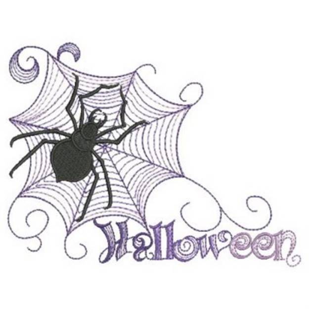 Picture of Halloween Spider Machine Embroidery Design