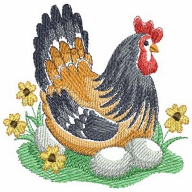 Picture of Chickens Machine Embroidery Design