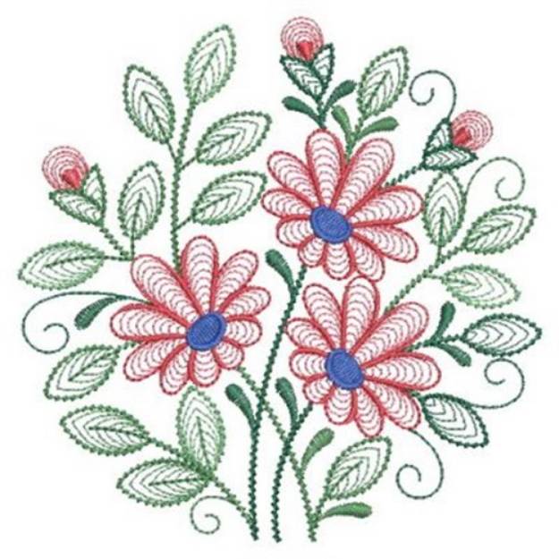 Floral Blooms Machine Embroidery Design | Embroidery Library at ...