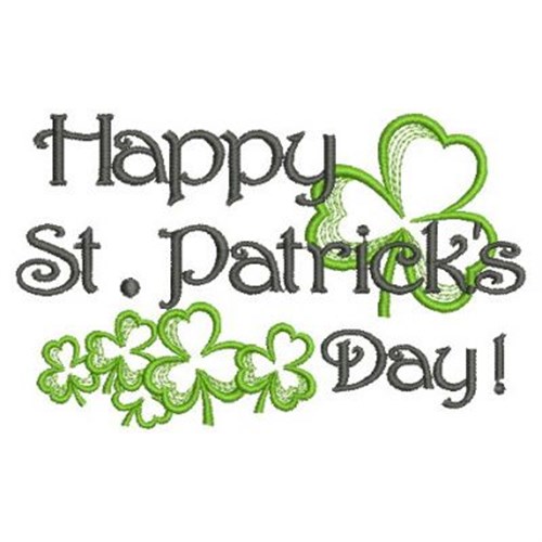 Happy St Patricks Day Machine Embroidery Design Embroidery Library At 9446