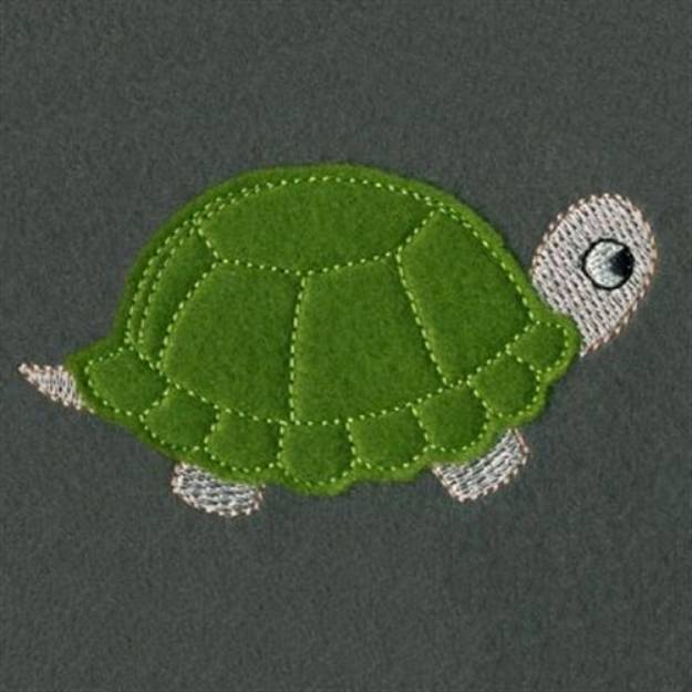 Picture of Applique Turtle Machine Embroidery Design