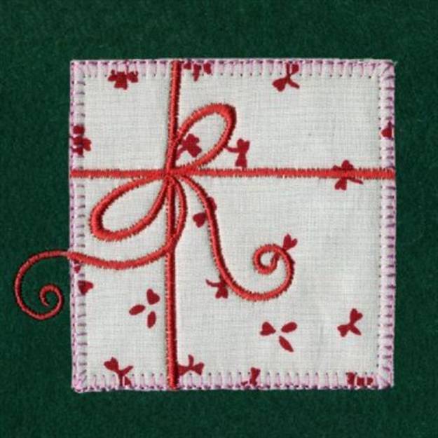 Picture of Applique Gift With Bow Machine Embroidery Design