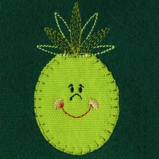 Picture of Applique Pineapple Machine Embroidery Design