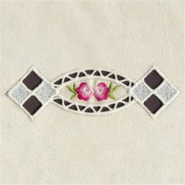 Picture of Cutwork Diamond Border Machine Embroidery Design