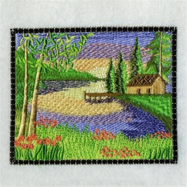 Picture of Realistic House Machine Embroidery Design