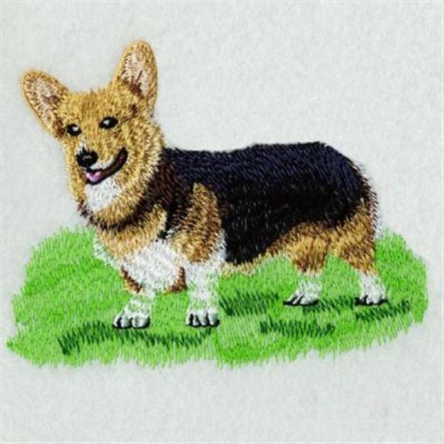 Picture of Realistic Corgi Machine Embroidery Design