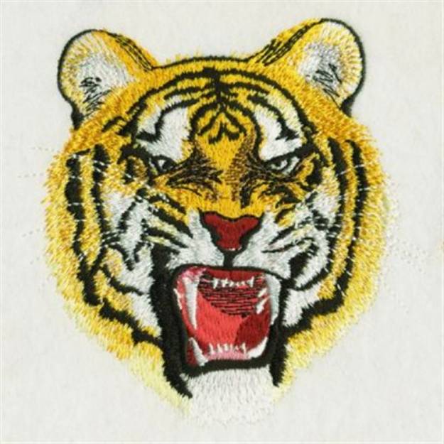 Picture of Realistic Tiger Machine Embroidery Design