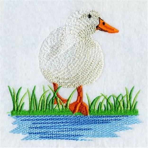 Picture of Realistic Duck Machine Embroidery Design