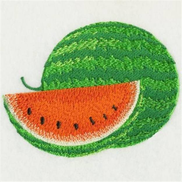 Picture of Realistic Melon Machine Embroidery Design