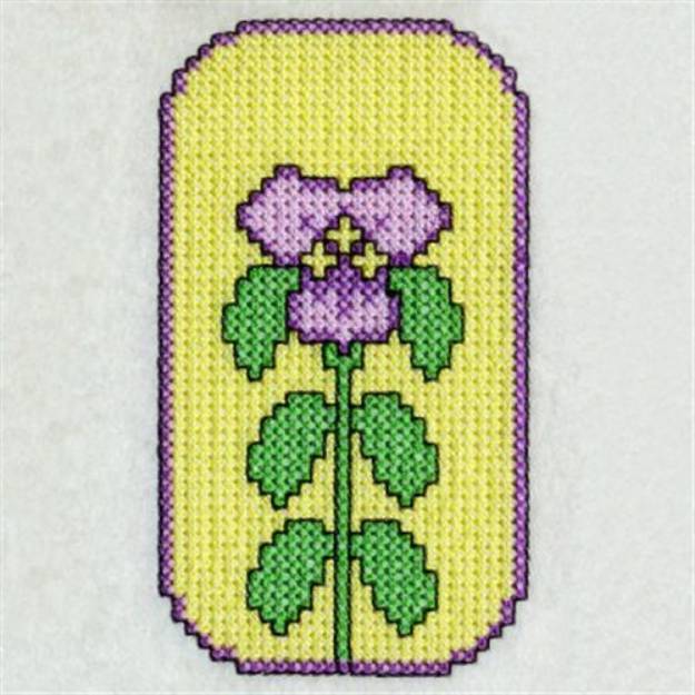 Picture of Cross Stitch Flower Machine Embroidery Design