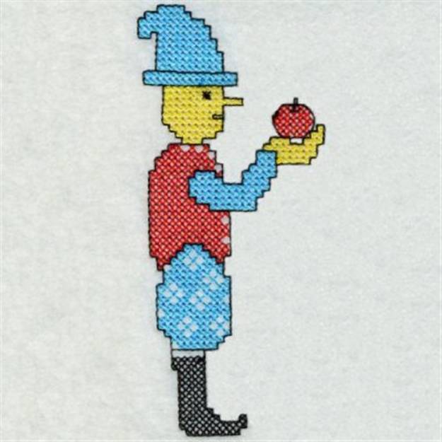 Picture of Cross Stitch Pinocchio Machine Embroidery Design