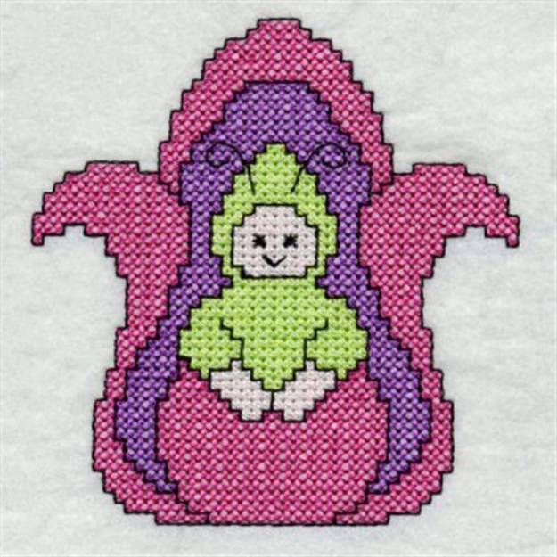 Picture of Cross Stitch Worm Machine Embroidery Design