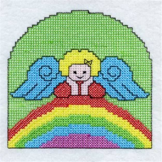 Picture of Cross Stitch Angel Machine Embroidery Design