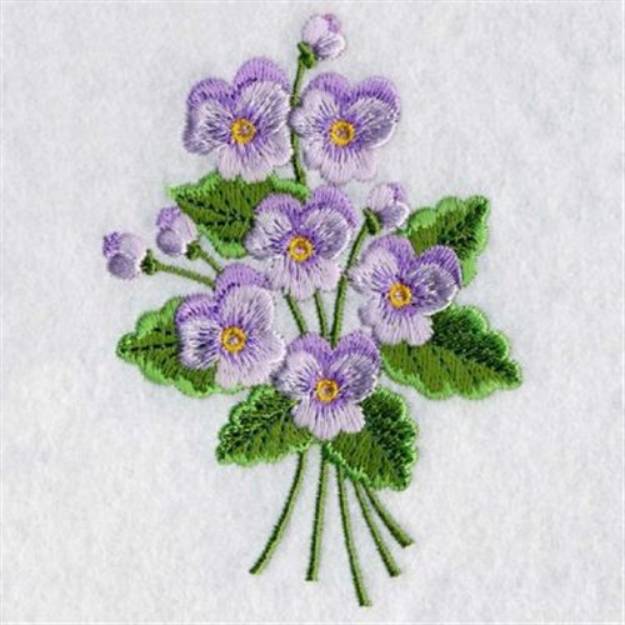 Violet Bouquet Machine Embroidery Design | Embroidery Library at ...