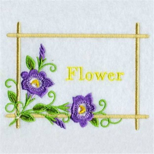 Picture of Flower Sign Machine Embroidery Design