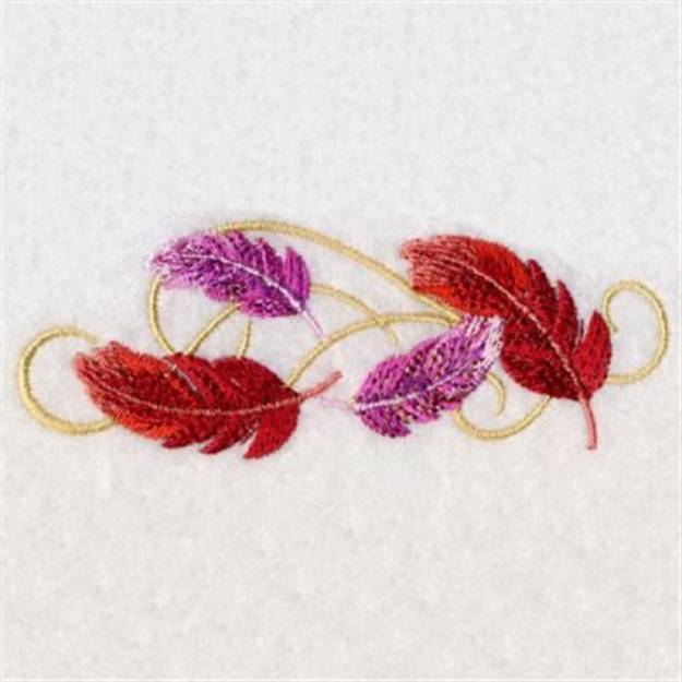 Picture of Feather Swirls Machine Embroidery Design