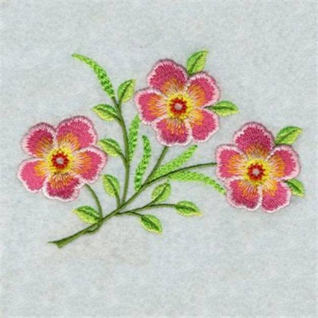 Picture of Floral Branch Machine Embroidery Design