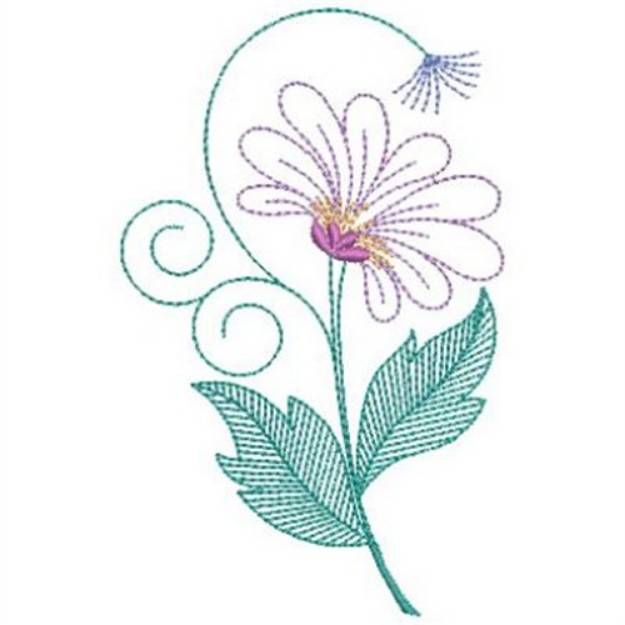 Linework Daisy Machine Embroidery Design | Embroidery Library at ...