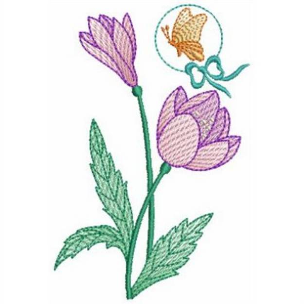 Picture of Flower Garden Machine Embroidery Design