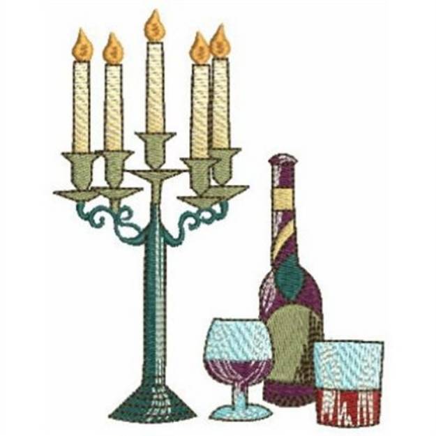 Picture of Candlelight Dinner Machine Embroidery Design