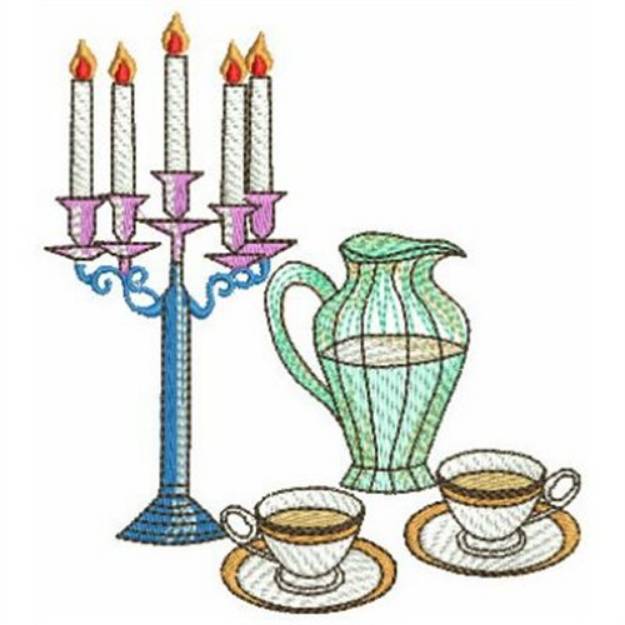 Picture of Candlelight Dinner Machine Embroidery Design