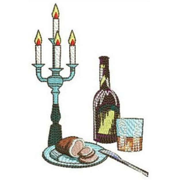 Picture of Candlelight Dinner Machine Embroidery Design