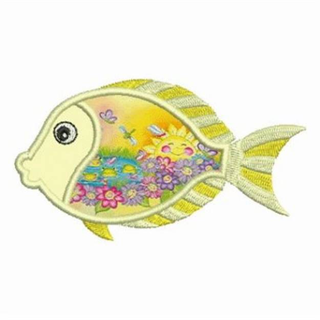 Picture of Applique Fish Machine Embroidery Design