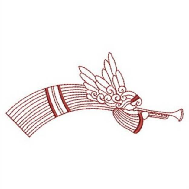 Picture of Trumpet Angel Machine Embroidery Design