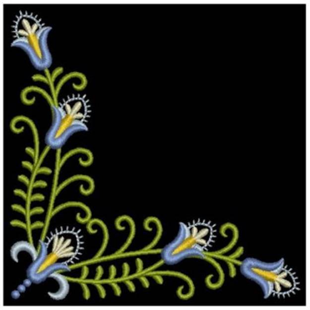 Picture of Fleur de Lis Corner Machine Embroidery Design