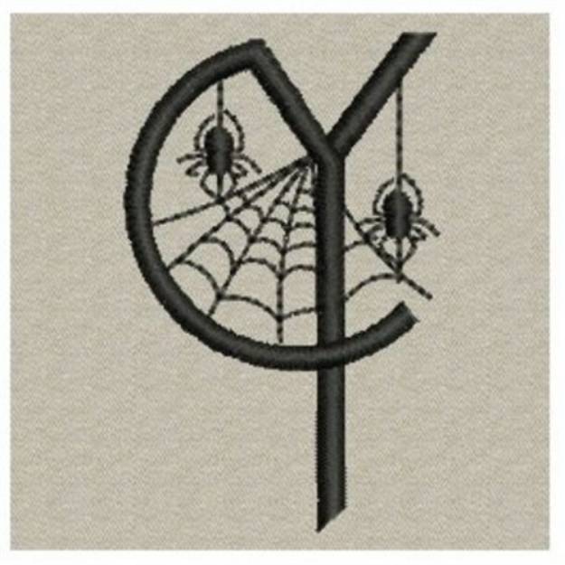 Picture of Halloween Letter Y Machine Embroidery Design