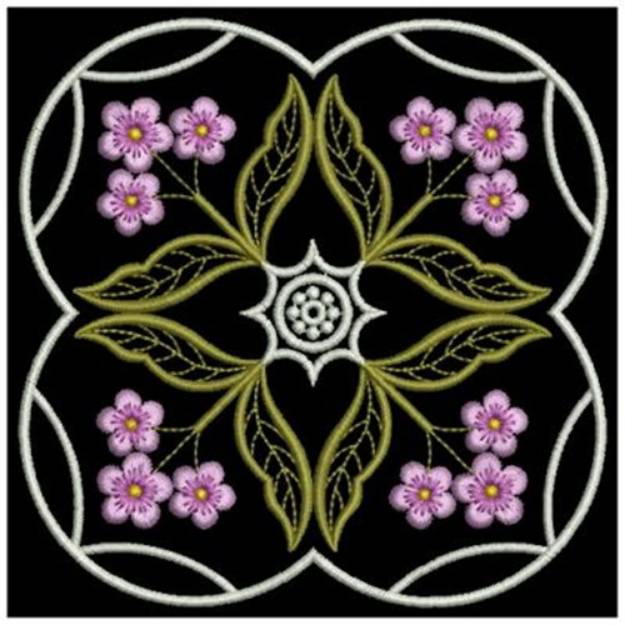 Picture of Heirloom Flower Quilt Machine Embroidery Design