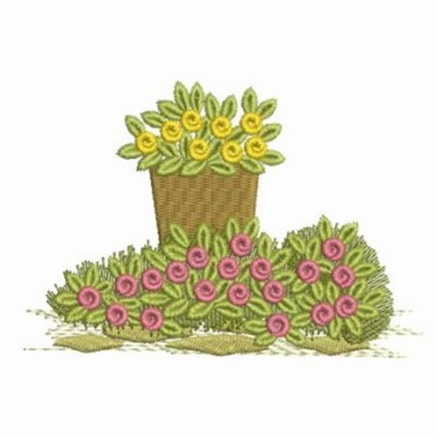 Picture of Flower Garden Machine Embroidery Design