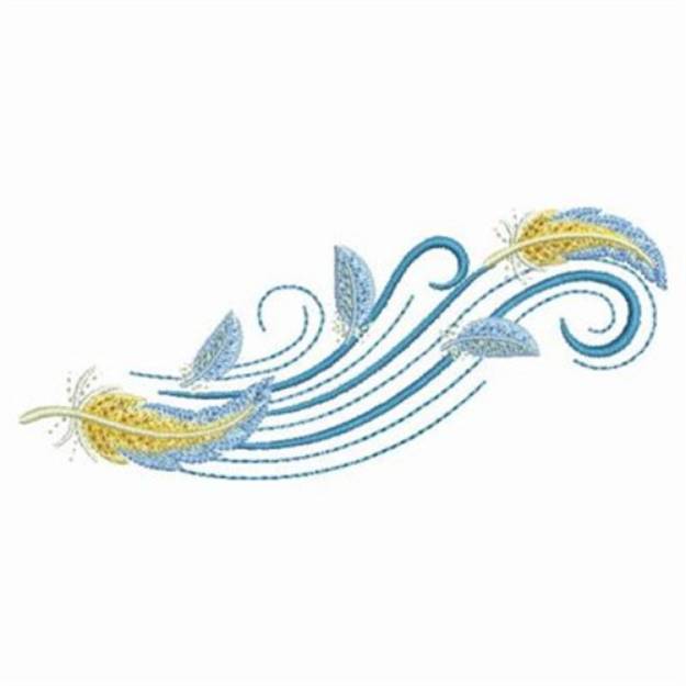 Picture of Fancy Feathers Machine Embroidery Design