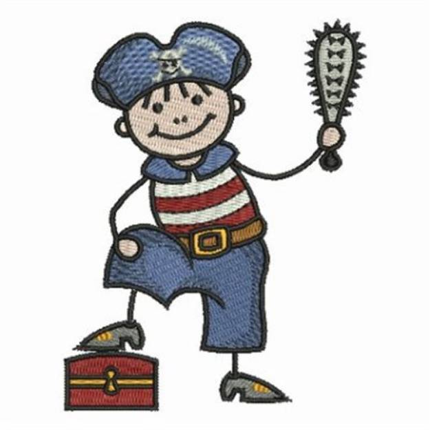 Picture of Stick Pirate Machine Embroidery Design