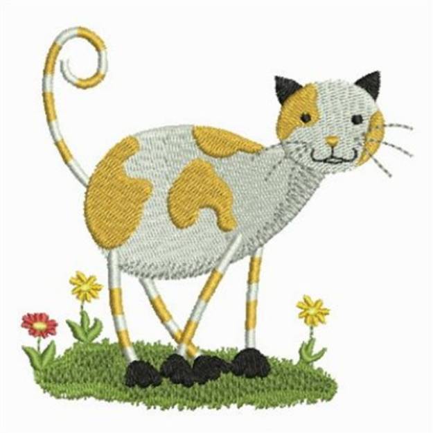 Picture of Tabby Cat Machine Embroidery Design