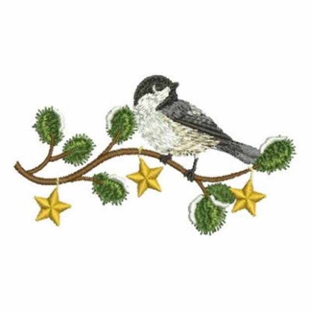 Picture of Winter Chickadee Machine Embroidery Design