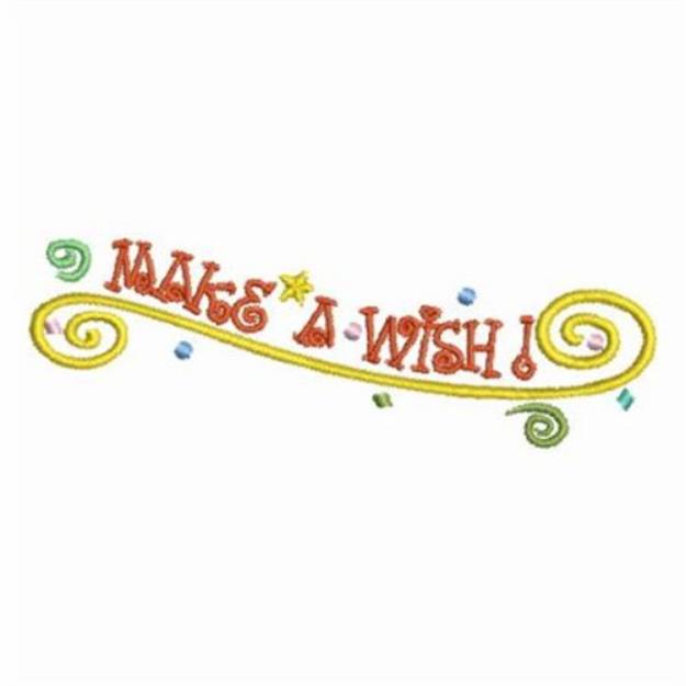 Picture of Make A Wish Machine Embroidery Design