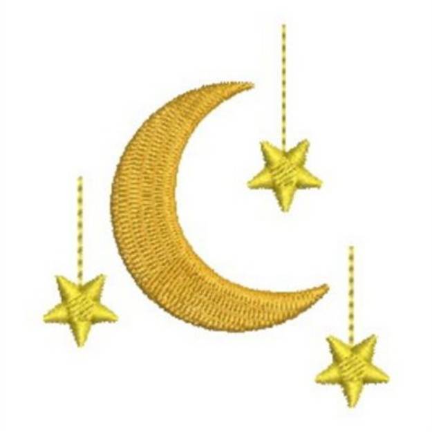 Moon & Stars Machine Embroidery Design | Embroidery Library at ...