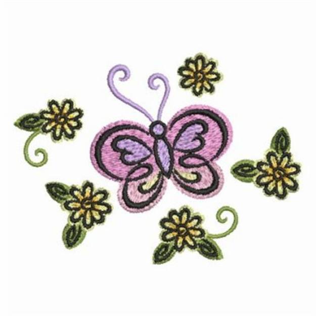 Picture of Heirloom Flutterby Machine Embroidery Design