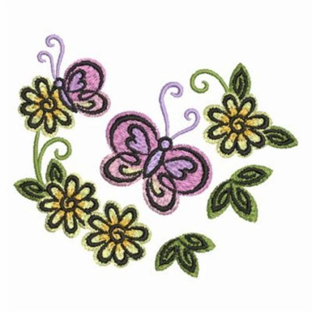 Picture of Heirloom Flutterby Machine Embroidery Design