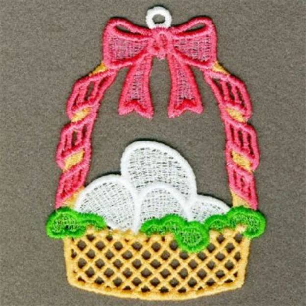 Picture of FSL Easter Basket Machine Embroidery Design