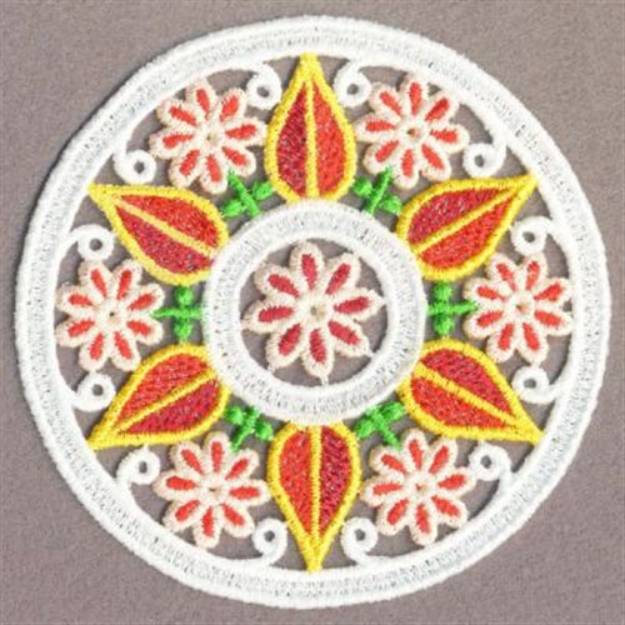 Picture of FSL Floral Doily Machine Embroidery Design