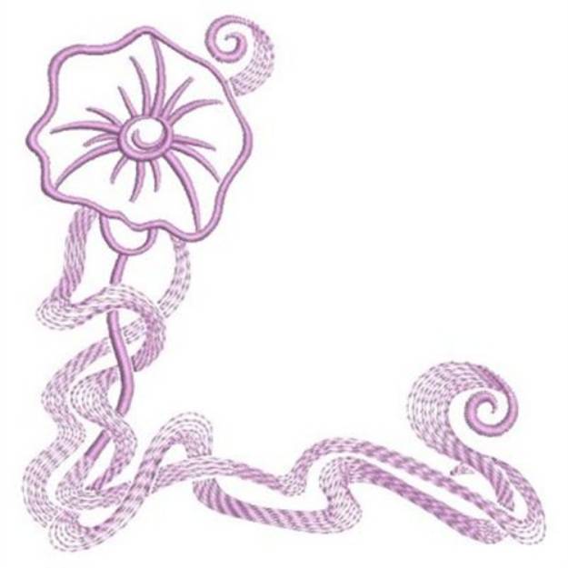 Picture of Art Nouveau Corner Machine Embroidery Design