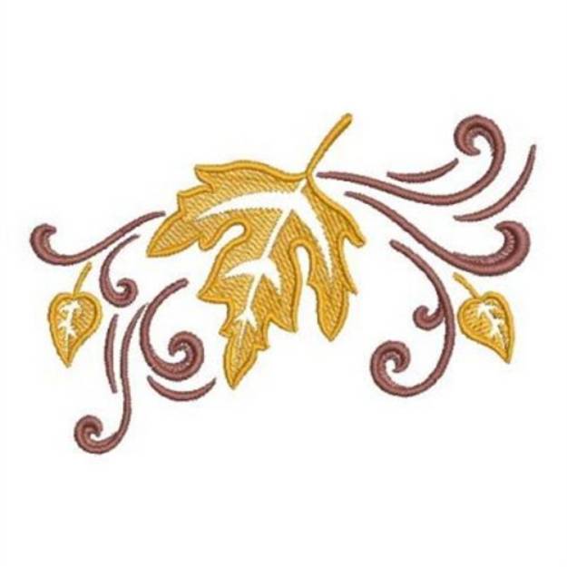 Picture of Fall Leaves Machine Embroidery Design